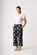 Foil Wide Leg Cropped Trousers