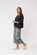 Foil Wide Leg Cropped Trousers