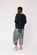Foil Wide Leg Cropped Trousers
