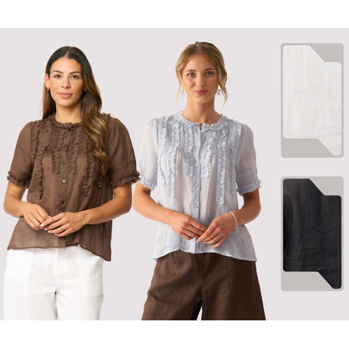 Foil Frill Of It Blouse