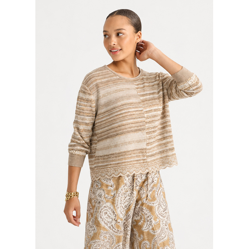 LD & Co Mixed Lace Top