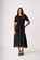 Memo Contrast Detail Swing Dress