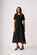Memo Contrast Detail Swing Dress