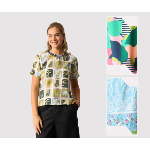 Foil Rib Vibes Top