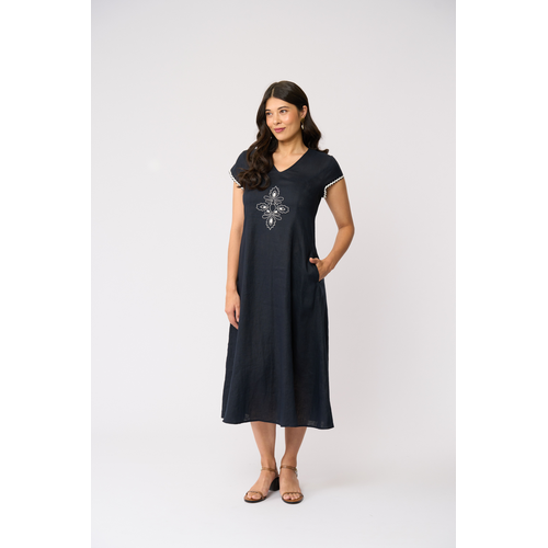Foil Embfolk Yeah Dress