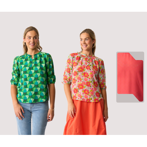 Memo Scoop Neck Blouse