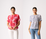 Foil Pleat Neck Top