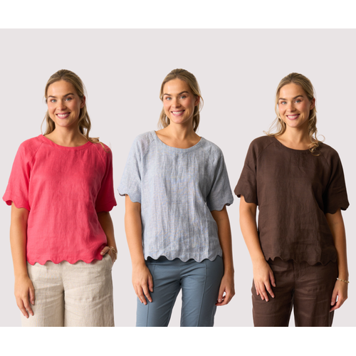 Foil Scalloped Top