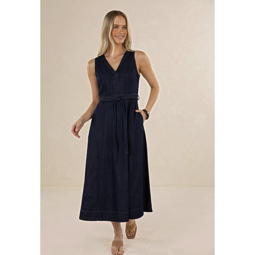 Humidity Ivy Denim Midi Dress