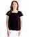 White on Black Sq Neck Top