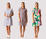 Foil A-Line Dress