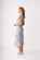 Foil Asymmetric Detail Dress