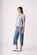 Memo Contrast Drop Shoulder Top