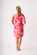 Foil Shirr The Cuff Dress