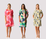 Foil Shirr The Cuff Dress