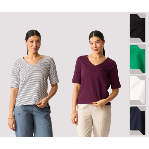 Esplanade Elbow Sleeve Top