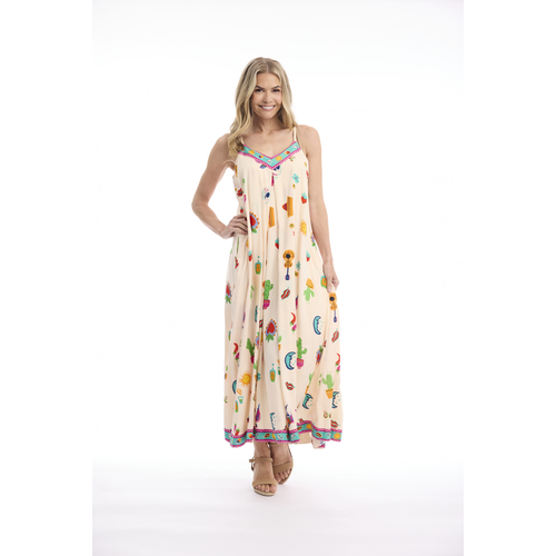 Orientique Citadelle Strappy Midi Dress