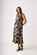 Foil Panel Flare Dress