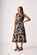 Foil Panel Flare Dress