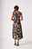 Foil Panel Flare Dress