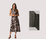 Foil Panel Flare Dress