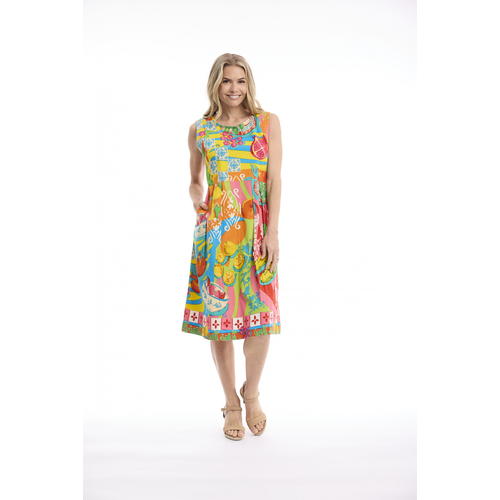 Orientique Mougins Pleated Dress